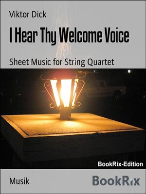 cover image of I Hear Thy Welcome Voice